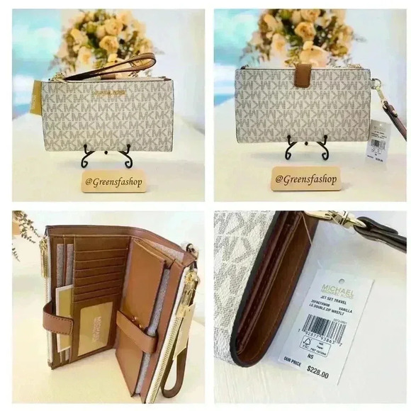 Michael Kors Purse & wallet Jet Set Travel Large Tote Shoulder Bag Vanilla - Picture 12 of 12